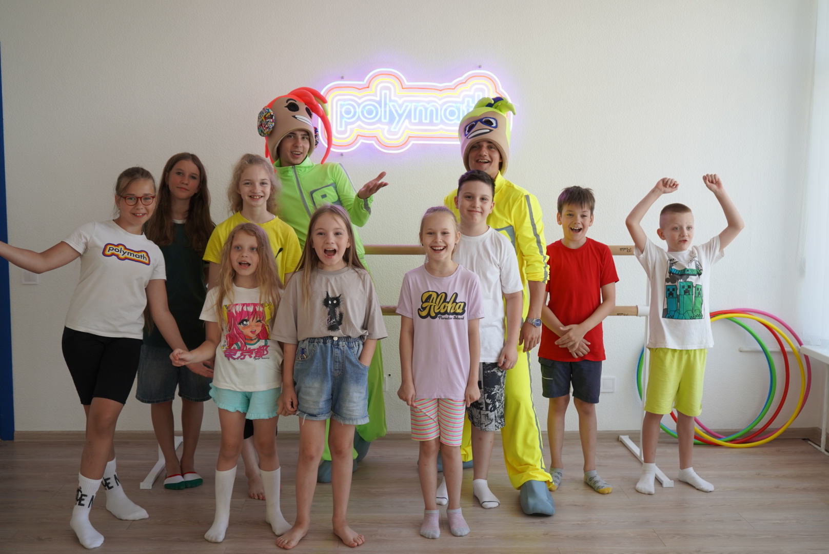 Children at Polymath Center in Kyiv