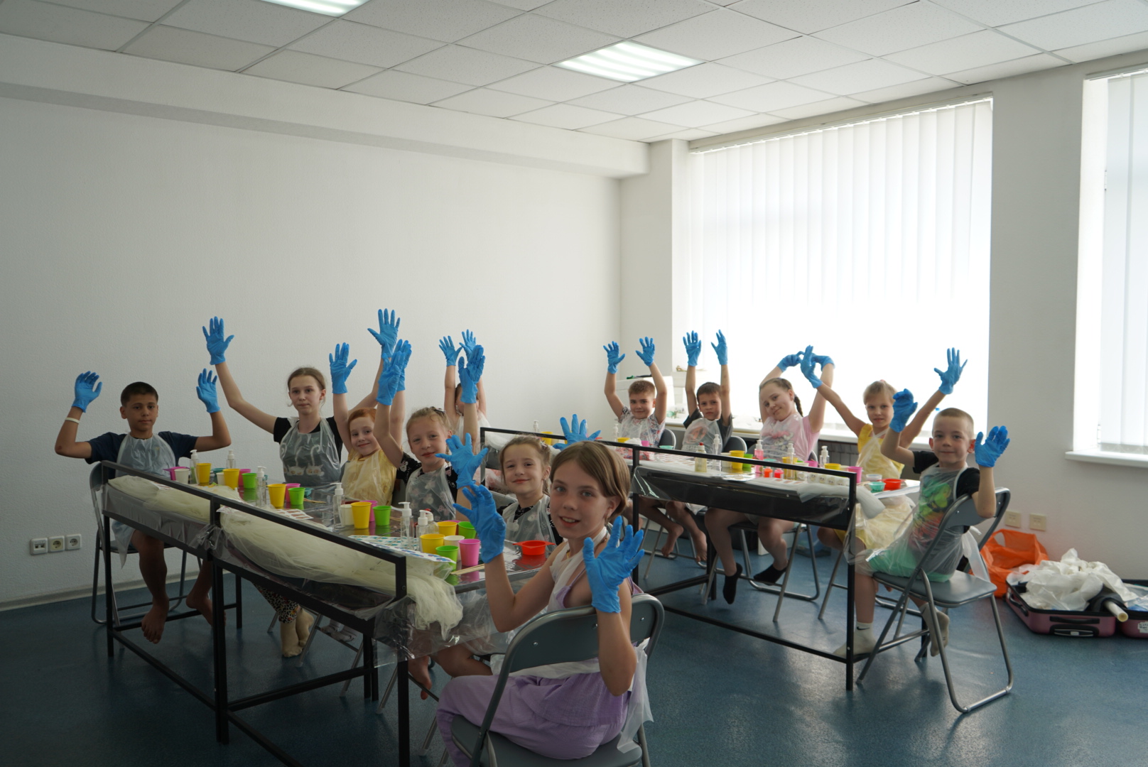 Children at a workshop